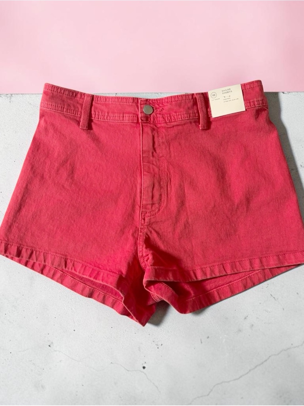 Universal Thread High Rise Denim Sailor Shorts Womens sz 10 New